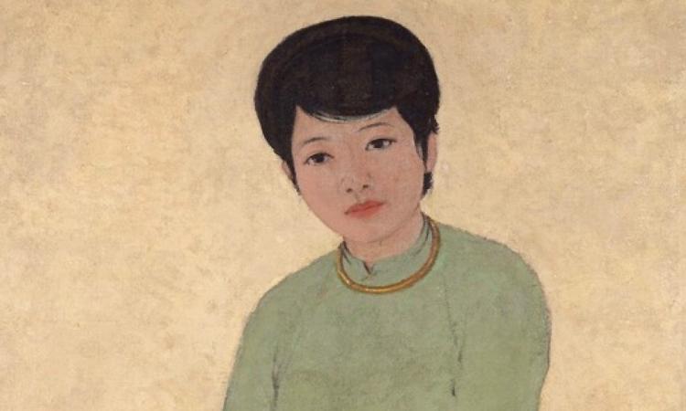 Chan dung hoa si mai trung thu nguoi ve nen chan dung co phuong